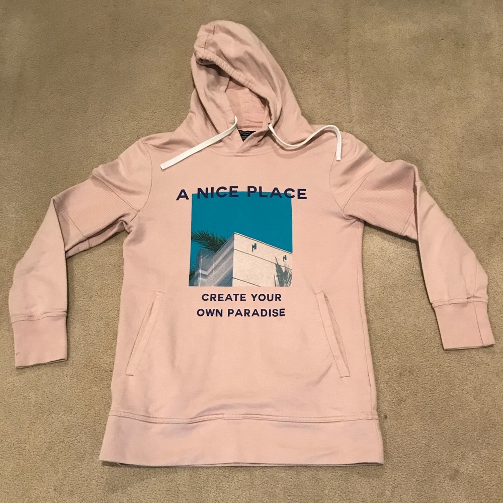 Men’s Bershka Hoodie In Pink